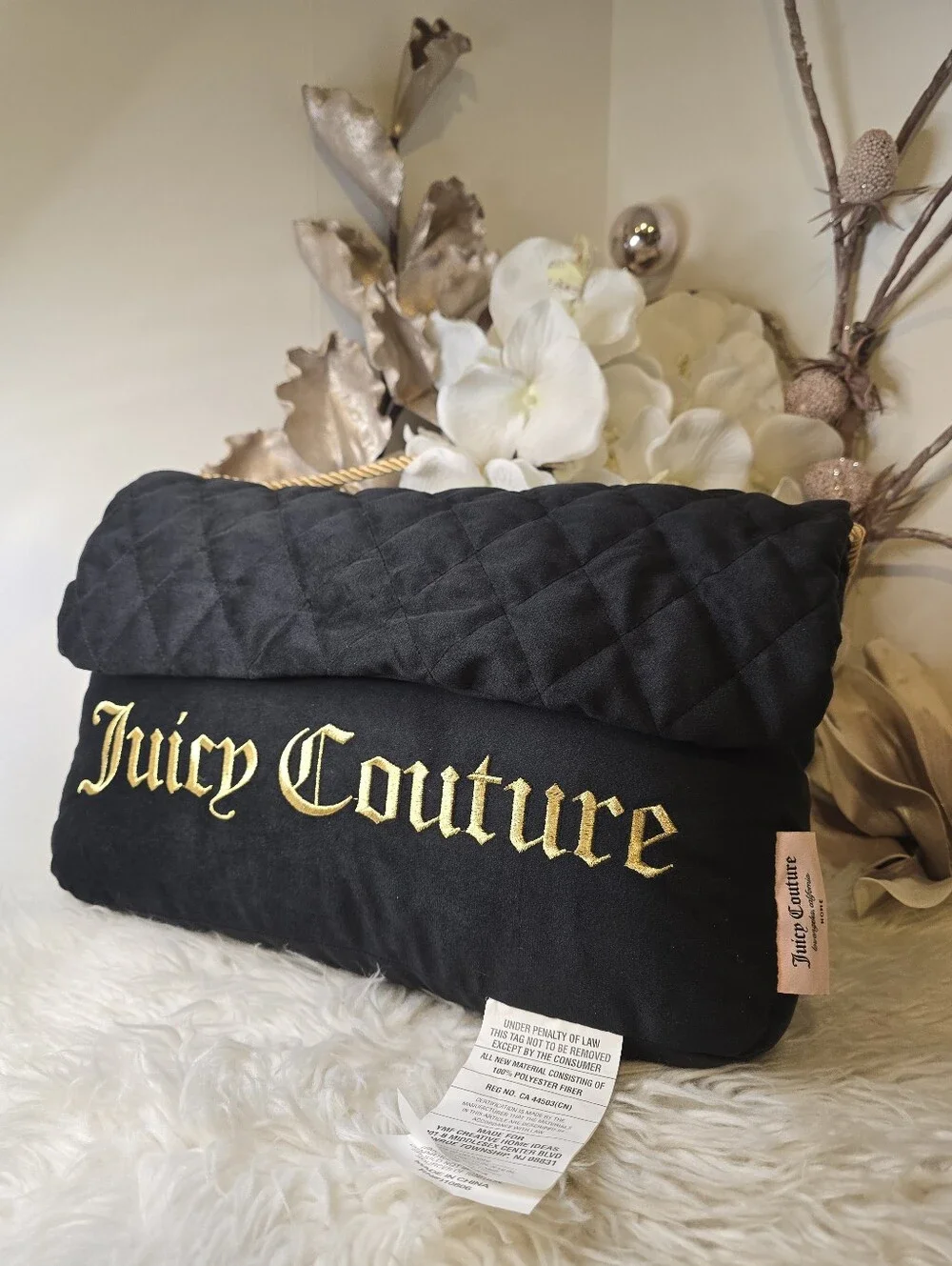 Juicy Couture purse pillow brand new